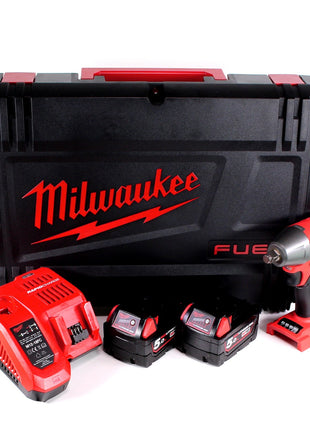 Milwaukee M18 FIWF12-502X Akku Schlagschrauber 1/2" 18 V 300 Nm ( 4933451071 ) + 2x Akkus 5,0 Ah + Ladegerät + HD Box - Toolbrothers