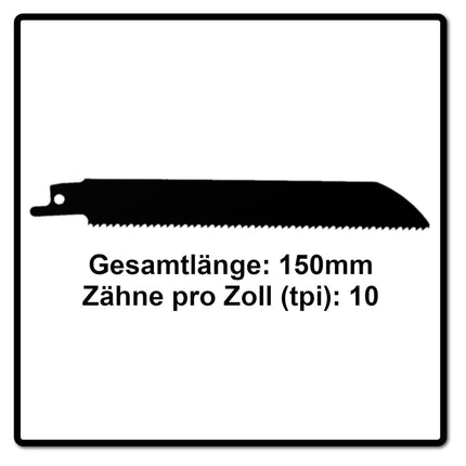 Komet Säbelsägeblatt METAL AND WOOD 150mm 10tpi 10 Stk. ( 2x 501.007 ) HSS-Bi-Metall - Toolbrothers