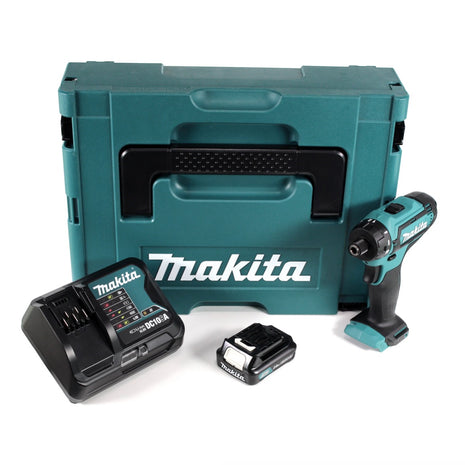 Makita DF 031 DSA1J Akku Bohrschrauber 10,8V 30Nm im Makpac + 1x 2,0 Ah Akku + Ladegerät - Toolbrothers