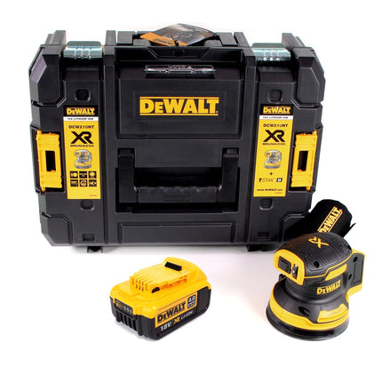 DeWalt DCW 210 NT Akku Exzenterschleifer Brushless 18V 12.000U/min 125mm + 1x Akku 4,0 Ah in TSTAK - ohne Ladegerät - Toolbrothers