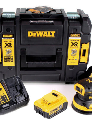 DeWalt DCW 210 M1 Akku Exzenterschleifer Brushless 18V 12.000U/min 125mm + 1x Akku 4,0 Ah + 1x Schnellladegerät in TSTAK - Toolbrothers