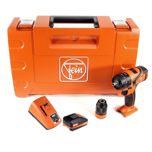 FEIN ABS 18 Q Akku Bohrschrauber 18V 60Nm QuickIN Bohrfutter ( 71132264000 ) Set in Koffer mit 3,0 Ah Akku und Lader - Toolbrothers