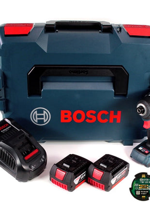 Bosch GDR 18V-200 C Akku Drehschlagschrauber 1/4" 18V 200Nm + 2x Akkus 6,0Ah + Ladegerät + Connect Modul in L-Boxx - Toolbrothers