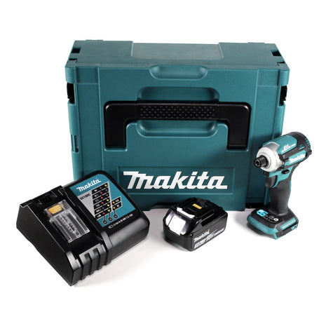 Makita DTD 171 RF1J Akku Schlagschrauber 18 V 180 Nm 1/4" Brushless + 1x Akku 3,0 Ah + Ladegerät + Makpac - Toolbrothers