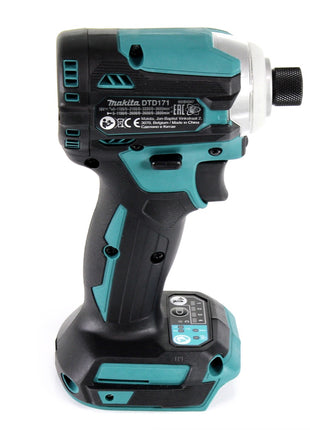 Makita DTD 171 G1 Akku Schlagschrauber 18 V 180 Nm 1/4" Brushless + 1x Akku 6,0 Ah - ohne Ladegerät - Toolbrothers