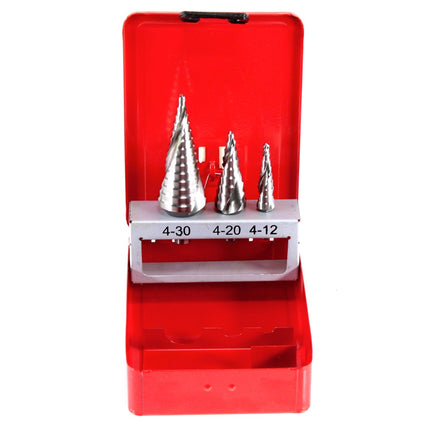 RUKO Stufenbohrer-Satz HSS spiralgenutet SP 3-tlg. in Industriekassette ( 101026 ) - Toolbrothers