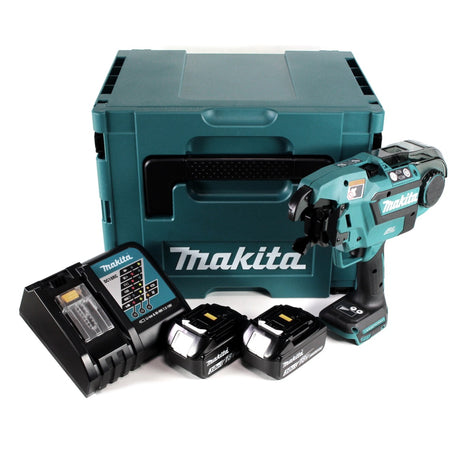 Makita DTR 180 RFJ Akku Bewehrungsverbinder 18 V Brushless für 0,8mm Bindedraht im Makpac + 2x 3,0Ah Akku + Ladegerät - Toolbrothers