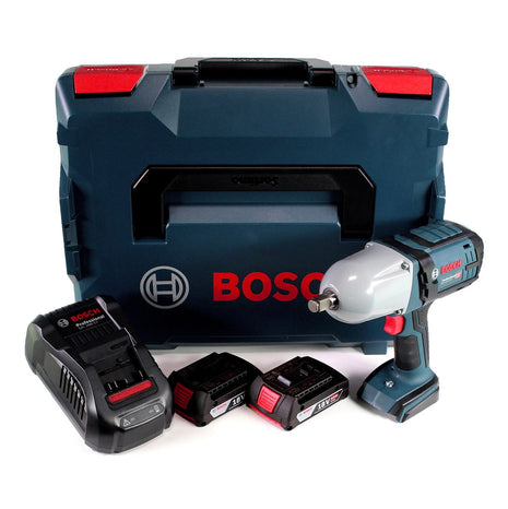 Bosch GDS 18V-LI HT Akku Drehschlagschrauber 18V 650 Nm ( 06019B1302 ) mit 2x 2,0 Ah Akku und Lader in L-Boxx - Toolbrothers