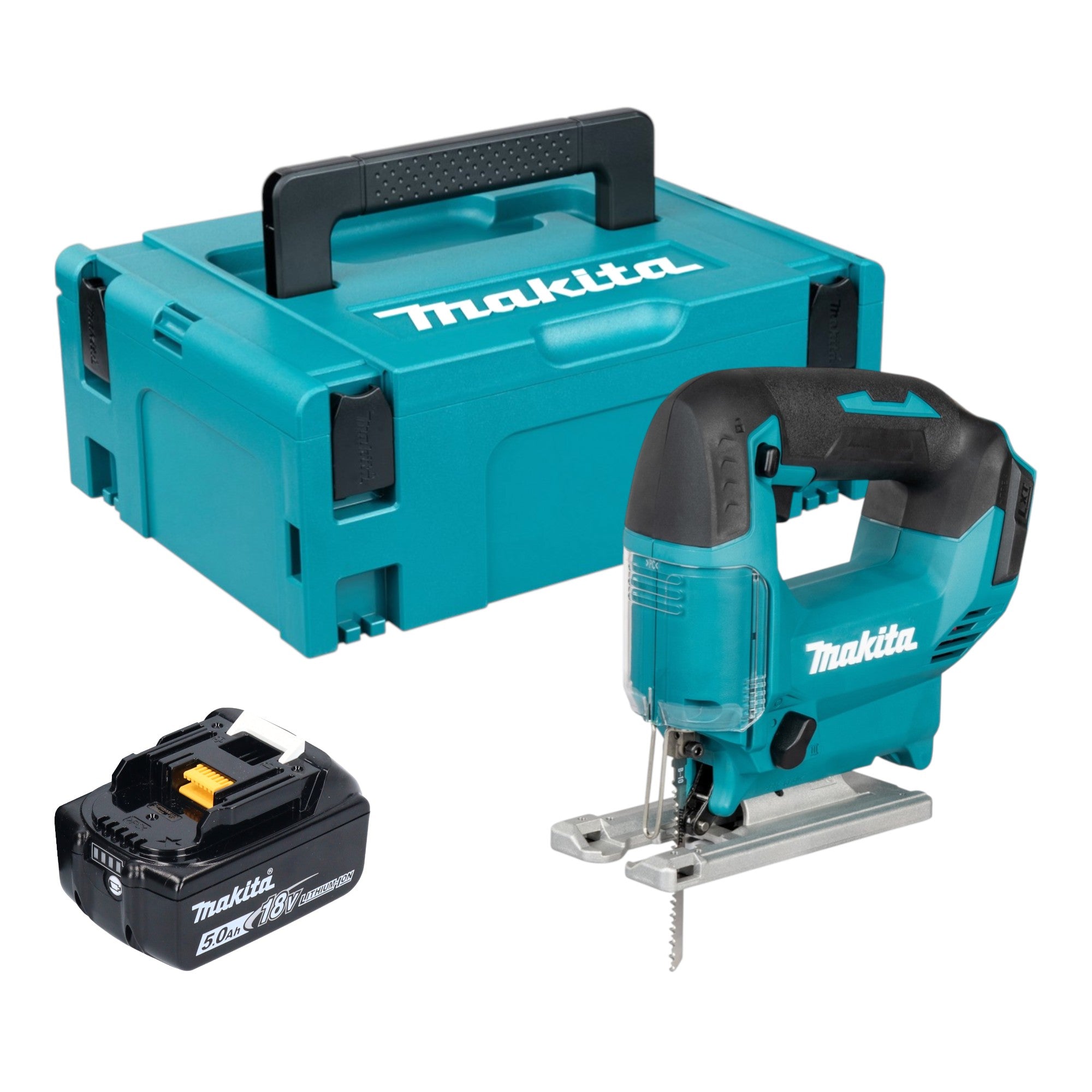 Makita DJV 186 T1J Akku Pendelhubstichsaege 18 V 1x Akku 5 0 Ah Makpac ohne Ladegeraet 0 - toolbrothers