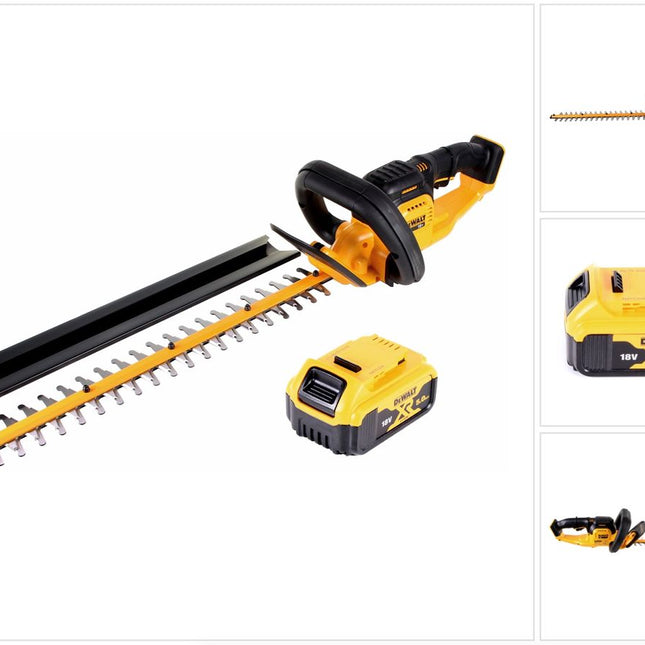 DeWalt DCM 563 PB Akku Heckenschere 18V 55,8cm + 1x 5,0Ah Akku - ohne Ladegerät - Toolbrothers
