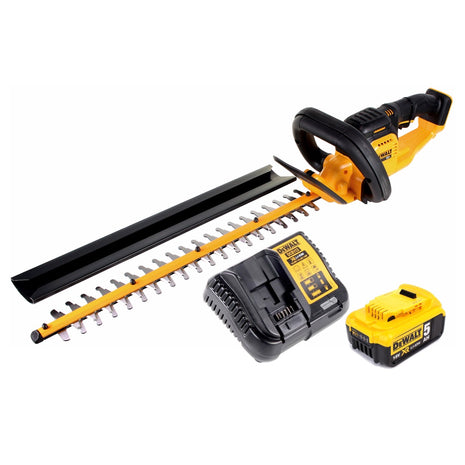 DeWalt DCM 563 P1 Akku Heckenschere 18V 55,8cm + 1x 5,0Ah Akku + Ladegerät - Toolbrothers