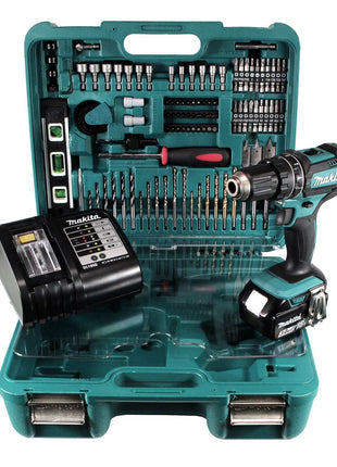 Makita DHP 482 SFTK Akku Schlagbohrschrauber 18 V 62Nm + 1x Akku 3,0Ah + Ladegerät + Koffer mit 101 tlg. Zubehörset - Toolbrothers