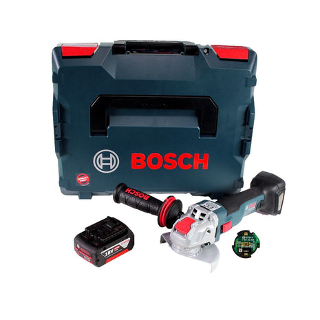 Bosch GWX 18V-10 C Akku Winkelschleifer 18V 125mm brushless X-LOCK + 1x Akku 4,0Ah + Connectivity Modul + L-BOXX - ohne Ladegerät - Toolbrothers