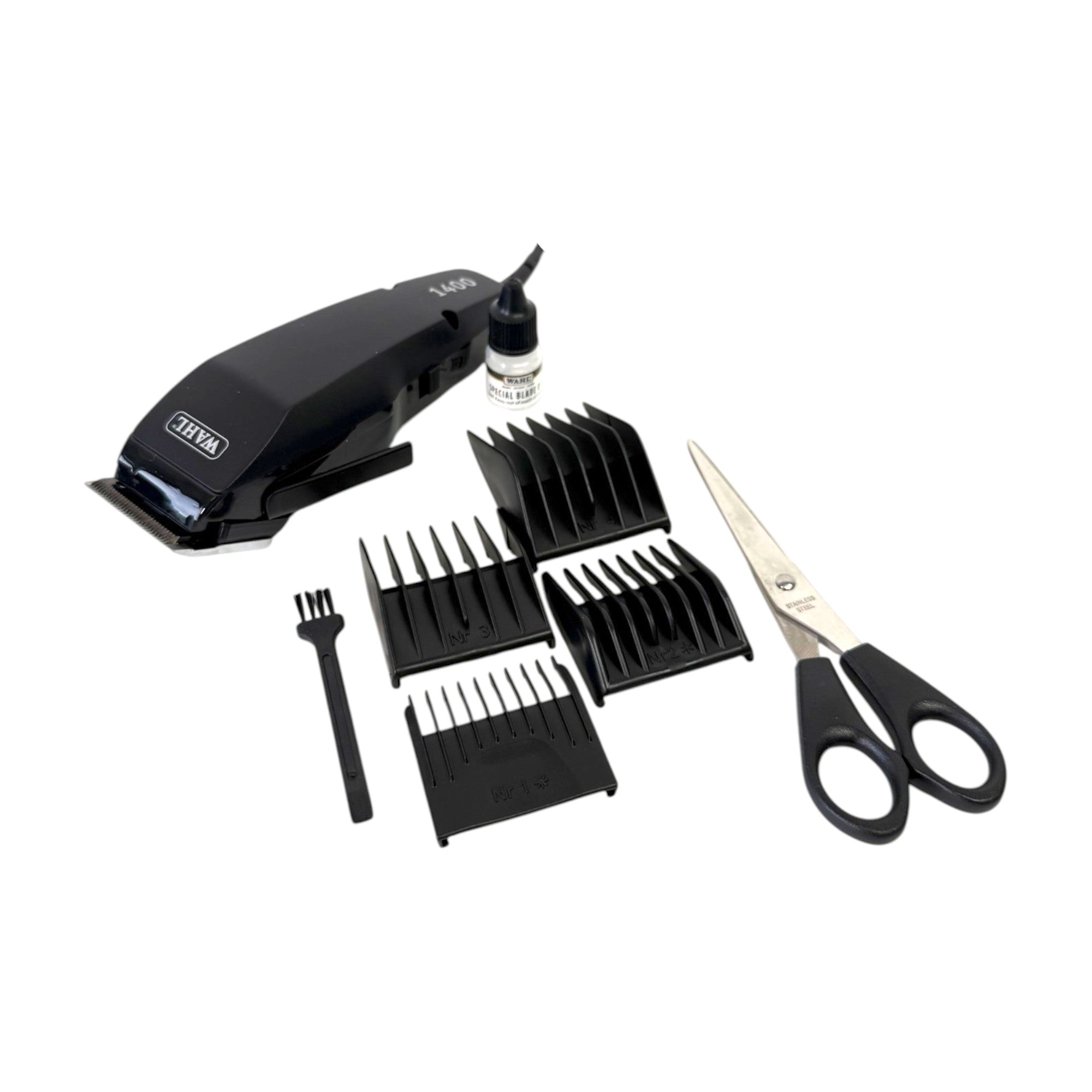 Wahl 1400 Tierschermaschine 230 V 0 7 3 mm 1406 0482 4x Aufsteckkamm 1 - toolbrothers