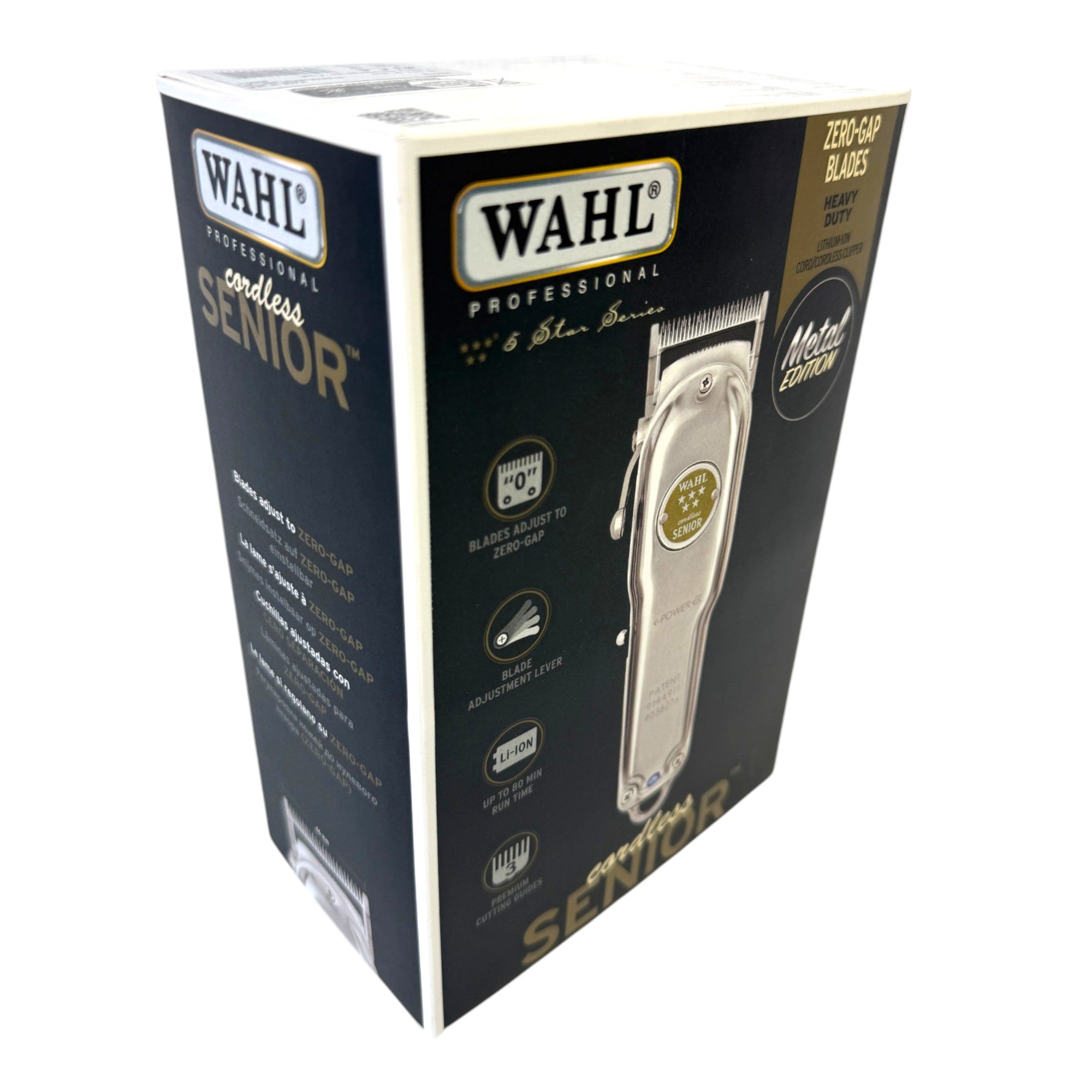 Wahl Cordless Senior Metal Edition Akku Haarschneidemaschine 0 5 1 2 mm 3000116 3x Aufsteckkamm 0 - toolbrothers