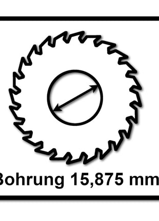 Bosch Kreissägeblatt Standard for Wood 136 x 1,5 x 16 mm 24 Zähne ( 2608837667 ) - Toolbrothers