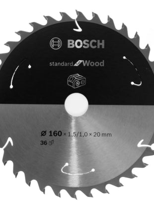 Bosch Kreissägeblatt Standard for Wood 160 x 1,5 x 20 / 15,875 mm 36 Zähne ( 2608837677 ) - Toolbrothers