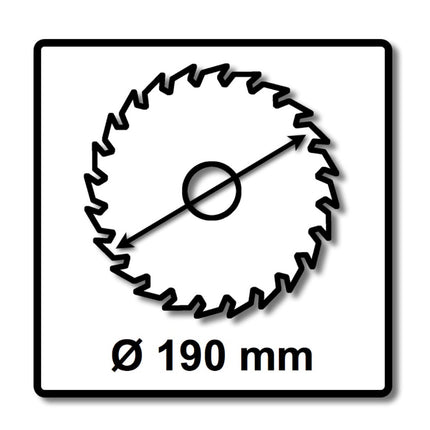 Bosch Kreissägeblatt Standard for Wood 190 x 1,6 x 20 mm 24 Zähne ( 2608837704 ) - Toolbrothers