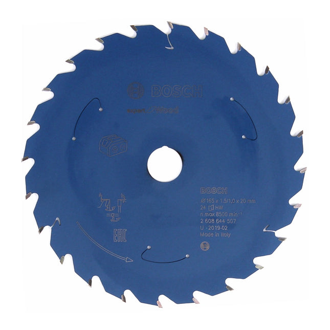 Bosch Kreissägeblatt Expert for Wood 165 x 1,0 x 20 mm 24 Zähne für Holz ( 2608644507 ) - Toolbrothers