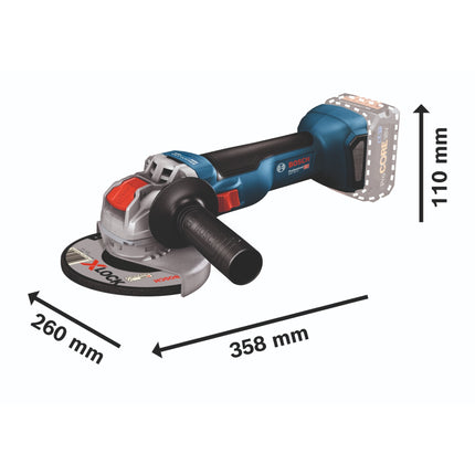 Bosch GWX 18V 10 Akku Winkelschleifer 18 V 125 mm Brushless 1x Akku 4 0 Ah ohne Ladegeraet 4 - toolbrothers