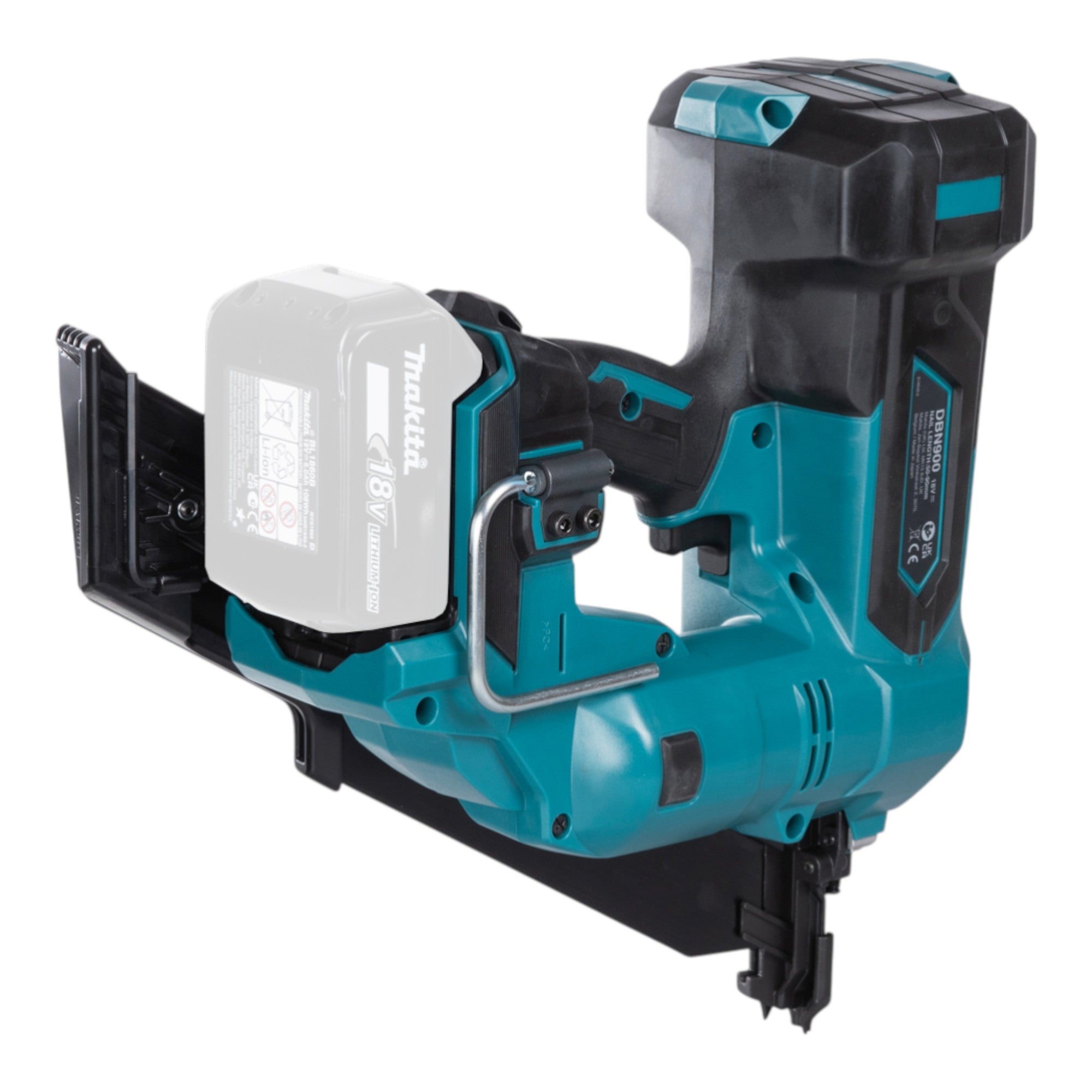 Makita DBN 900 RMK Akku Streifennagler 18 V 50 90 mm Brushless 2x Akku 4 0 Ah Ladegeraet Koffer 4 - toolbrothers