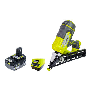 RYOBI R15GN18-0 Chiodatrice a batteria 18 V 24 - 64 mm + 1x batteria 5,0 Ah + caricabatterie