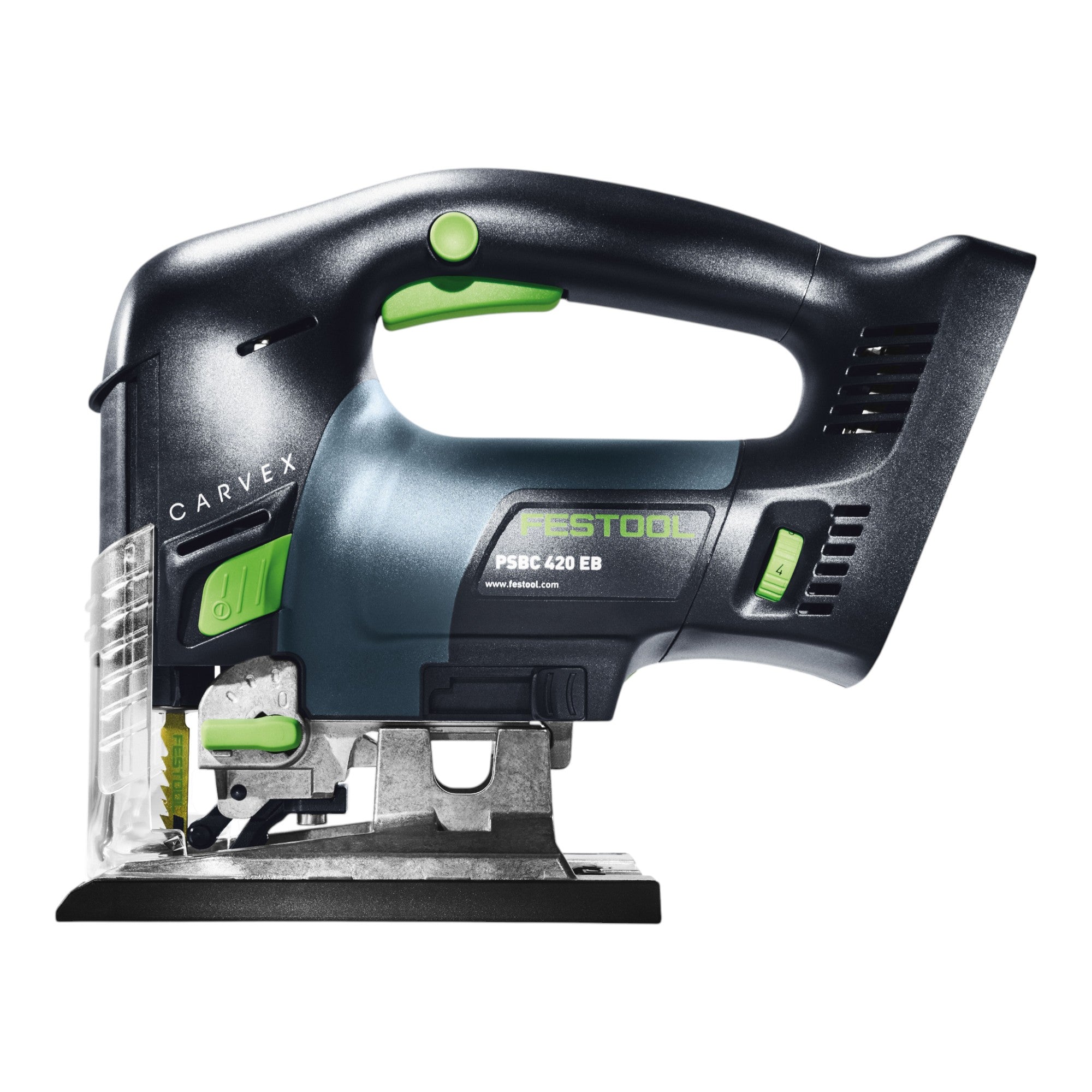 Festool PSBC 420 EB Basic Akku Pendelstichsaege 18 V 120 mm Brushless 2x Akku 4 0 Ah Schnellladegeraet Systainer 4 - toolbrothers