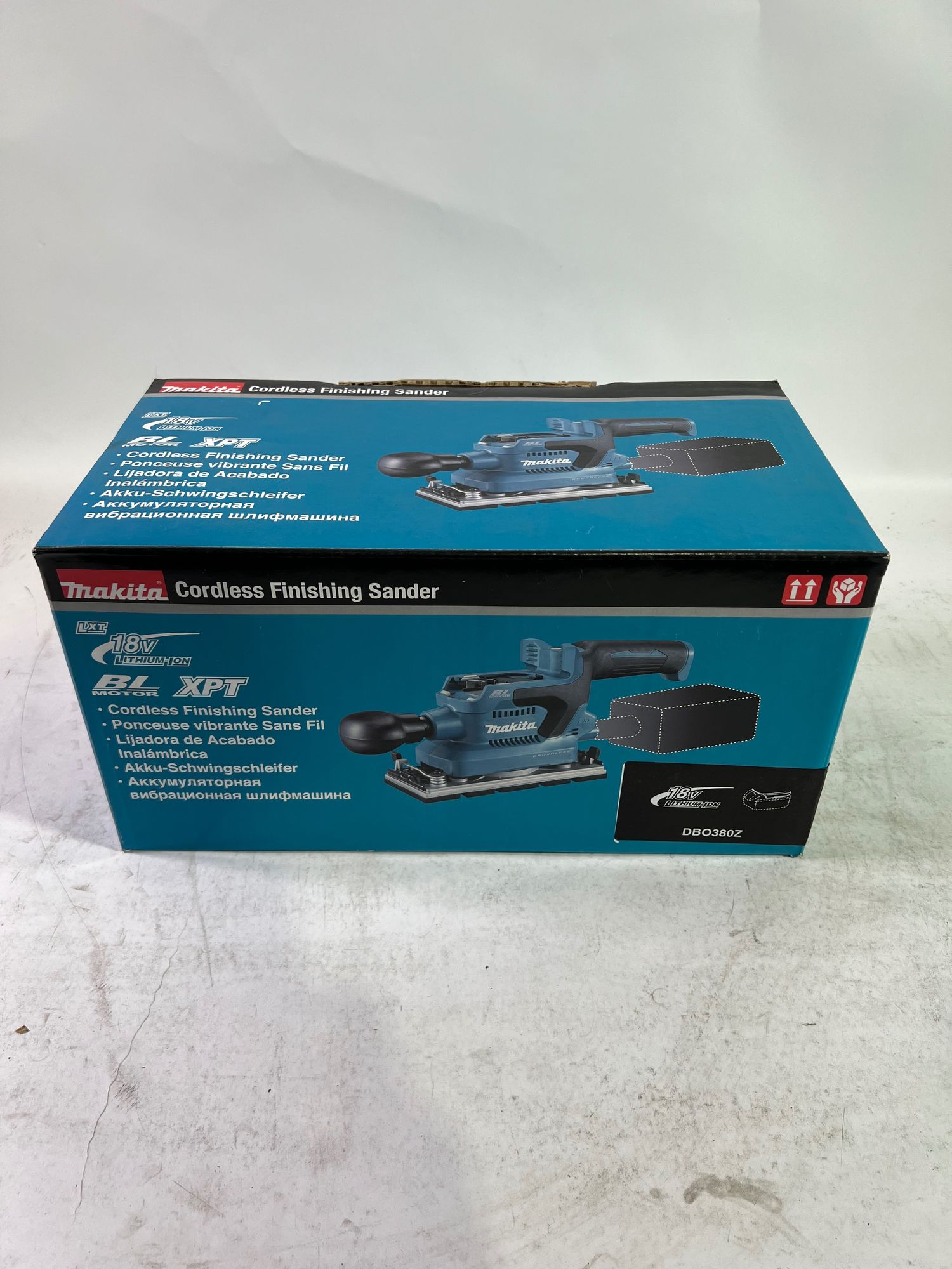 Makita DBO 382 Z Akku Schwingschleifer 18 V 93 x 185 mm Brushless Solo ohne Akku ohne Ladegeraet Reparaturgeraet 2 - toolbrothers