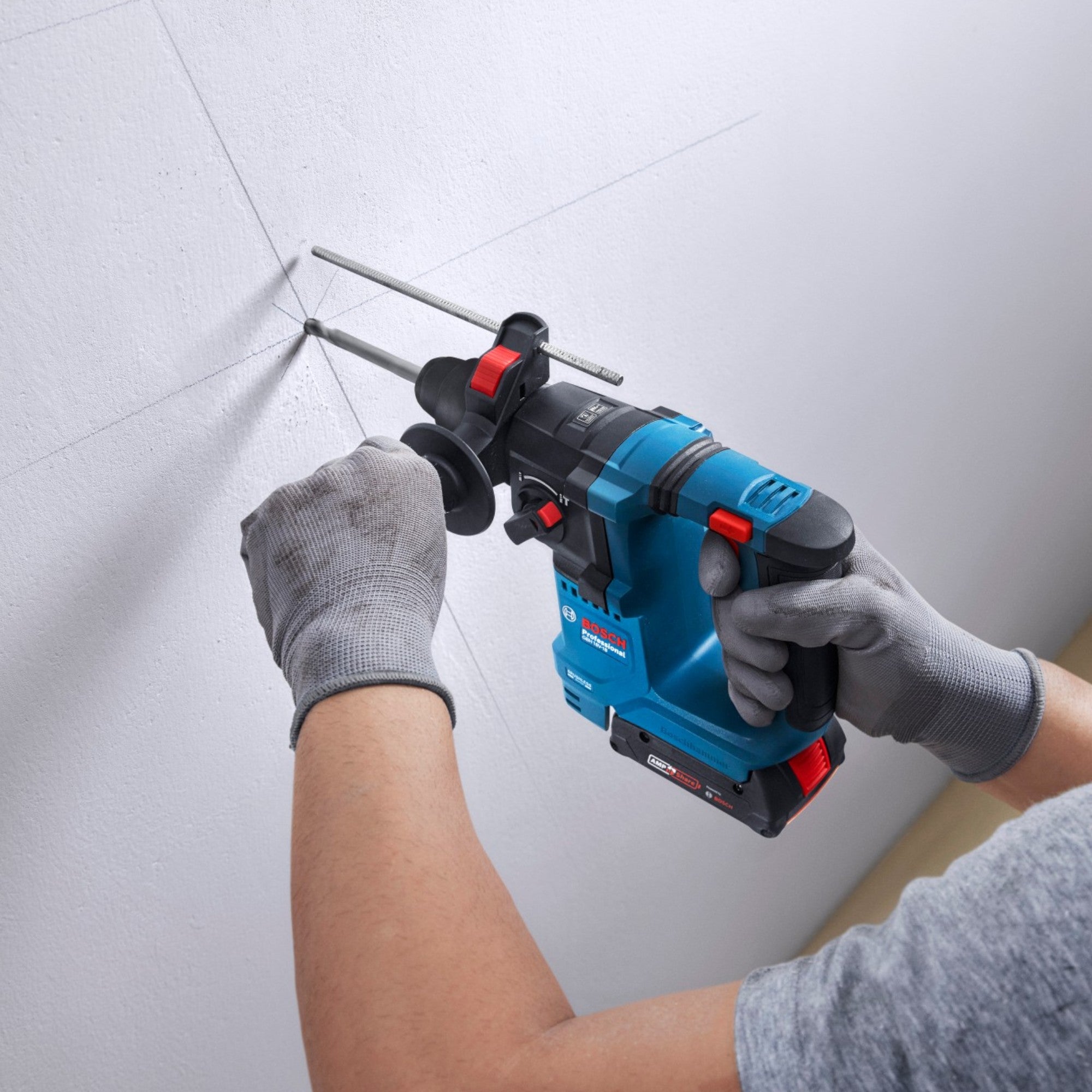 Bosch GBH 18V 18 Professional Akku Bohrhammer 18 V 1 5 J SDS plus Brushless 1x Akku 2 0 Ah ohne Ladegeraet 4 - toolbrothers