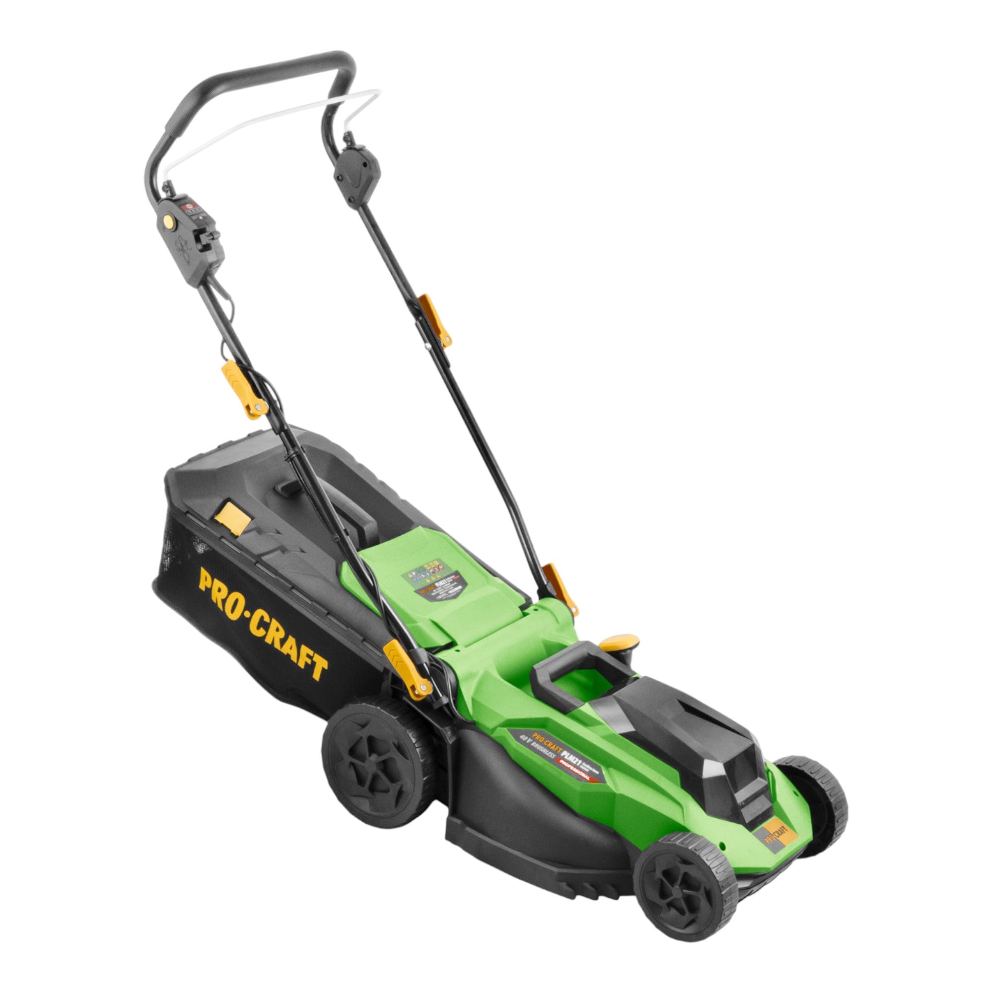Procraft PLM21bb Akku Rasenmaeher 40 V 2x 20 V 380 mm Brushless 4x Akku 4 0 Ah Ladegeraet 3 - toolbrothers