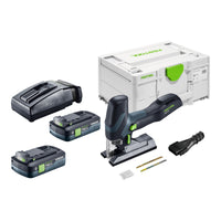 Festool PSC E 18 EB Basic Akku Pendelstichsaege 18 V 40 mm 2x Akku 4 0 Ah Ladegeraet Systainer 0 - toolbrothers