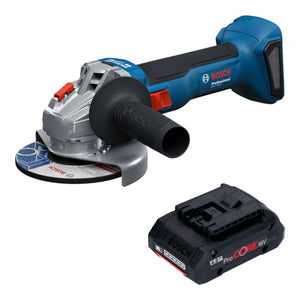 Smerigliatrice angolare a batteria Bosch GWS 18V-8 Professional 18 V 125 mm Brushless + 1x batteria ProCORE 4,0 Ah - senza caricabatterie