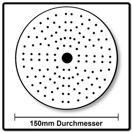 Mirka IRIDIUM Schleifscheiben Grip 150mm K180, 100Stk. ( 246CH09918 ) - Toolbrothers