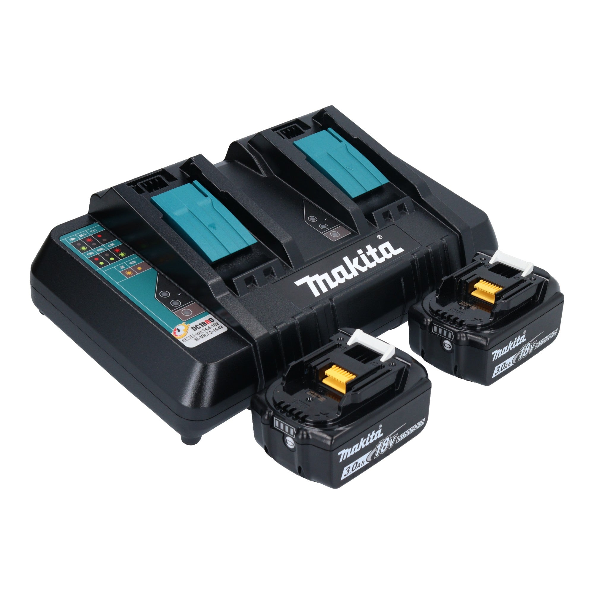 Makita DLM 466 PF2 Akku Rasenmaeher 36 V 2x 18 V 46 cm Brushless 2x Akku 3 0 Ah Ladegeraet 3 - toolbrothers