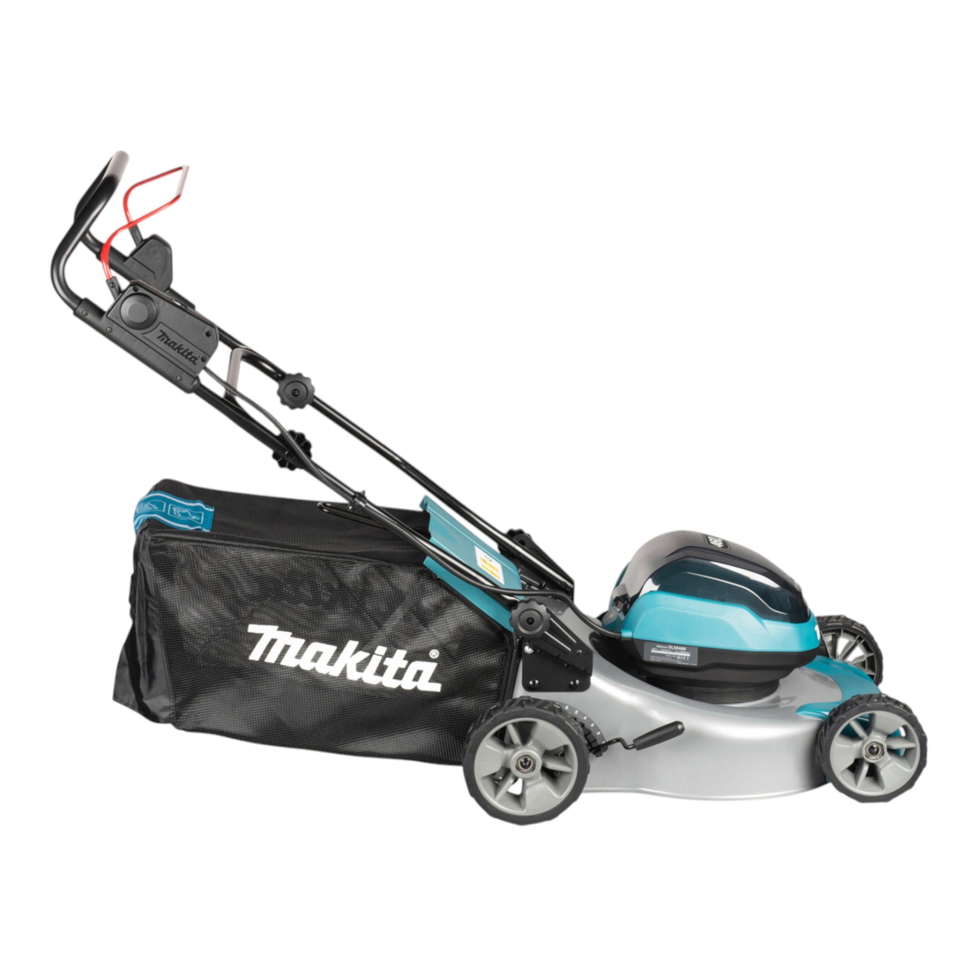 Makita DLM 466 T2 Akku Rasenmaeher 36 V 2x 18 V 46 cm Brushless 2x Akku 5 0 Ah ohne Ladegeraet 4 - toolbrothers