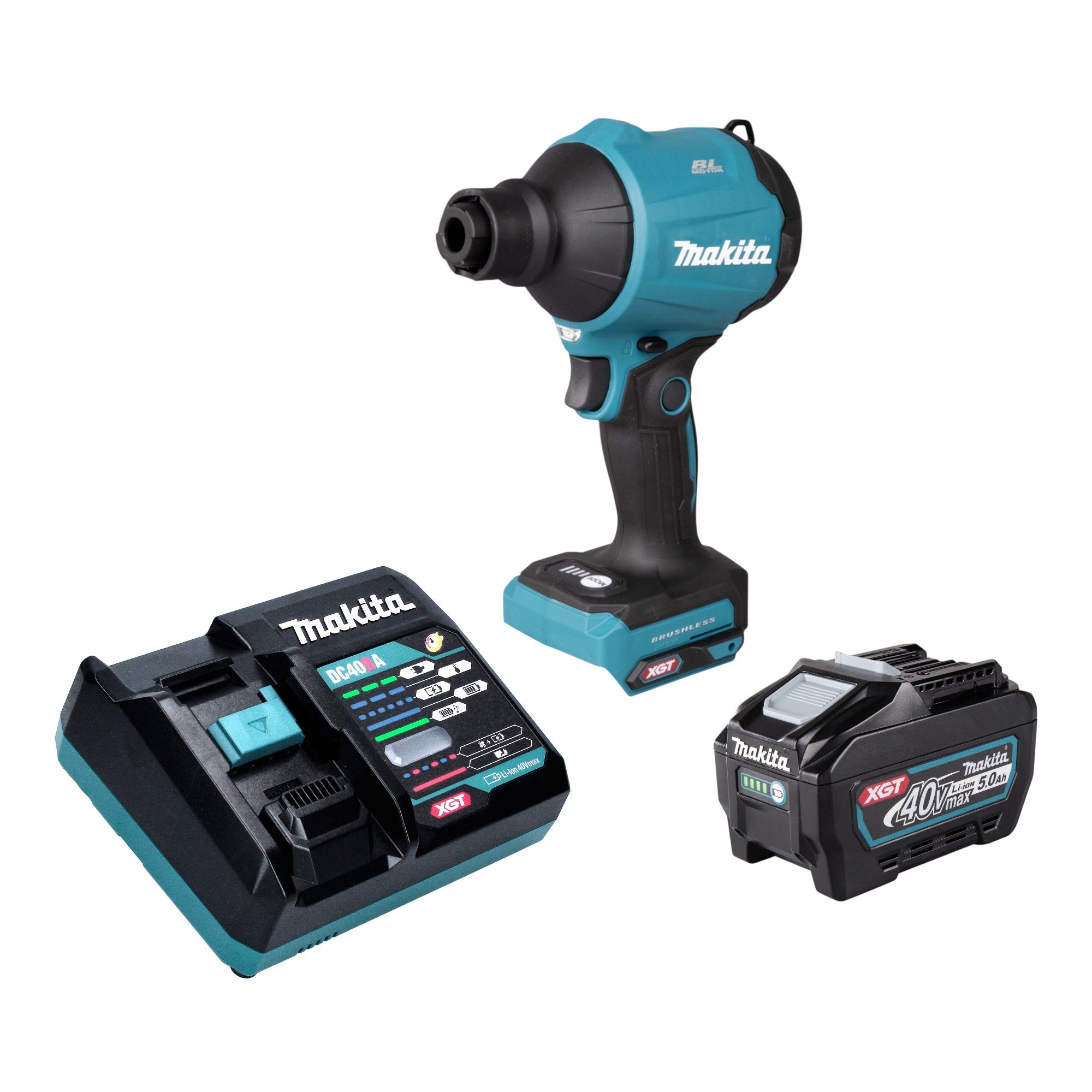 Makita AS 001 GT101 Akku Geblaese 40 V max Brushless 1x Akku 5 0 Ah Ladegeraet 0 - toolbrothers