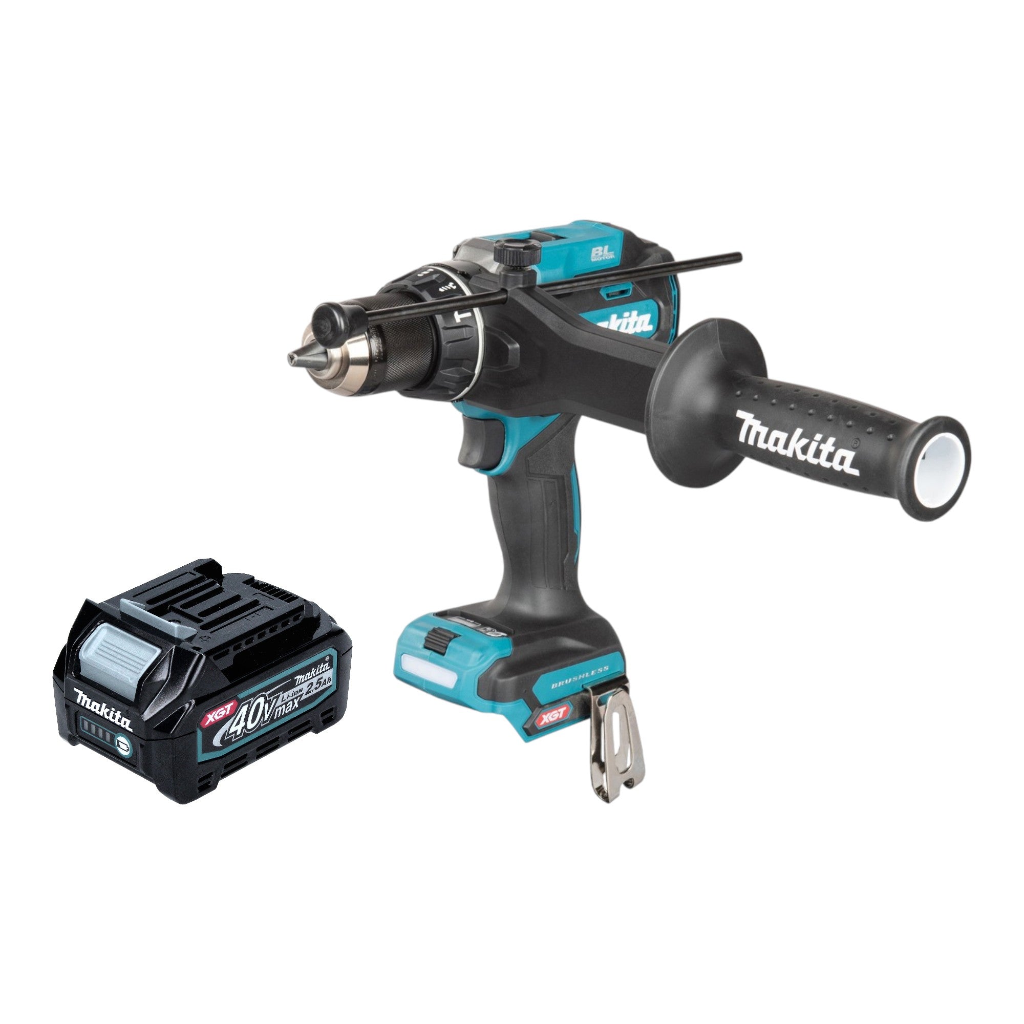 Makita HP 003 GD1 Akku Schlagbohrschrauber 40 V max 180 Nm Brushless 1x Akku 2 5 Ah ohne Ladegeraet 0 - toolbrothers