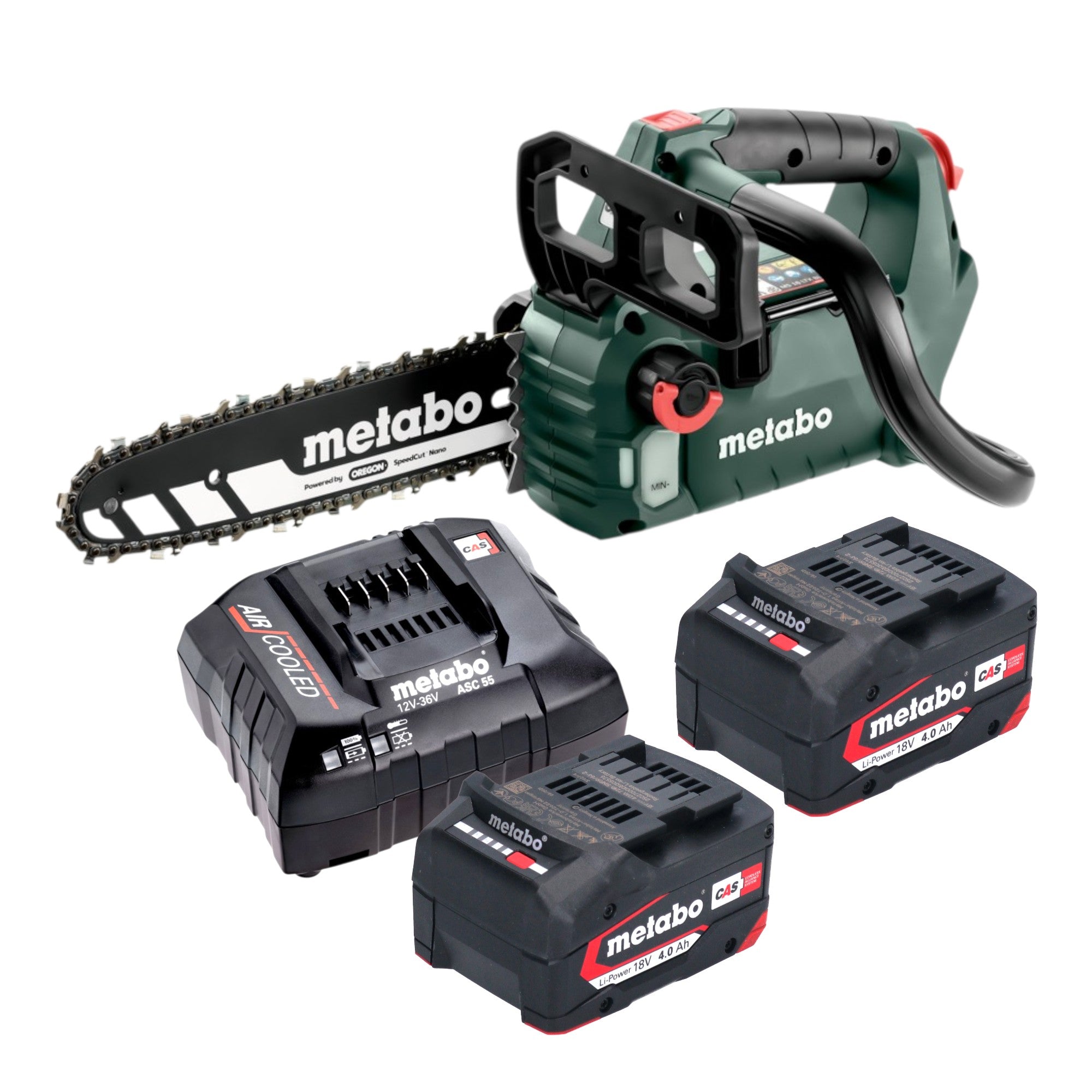 Metabo MS 18 LTX BL 25 Akku Kettensaege 18 V 25 cm Brushless 2x Akku 4 0 Ah Ladegeraet 0 - toolbrothers