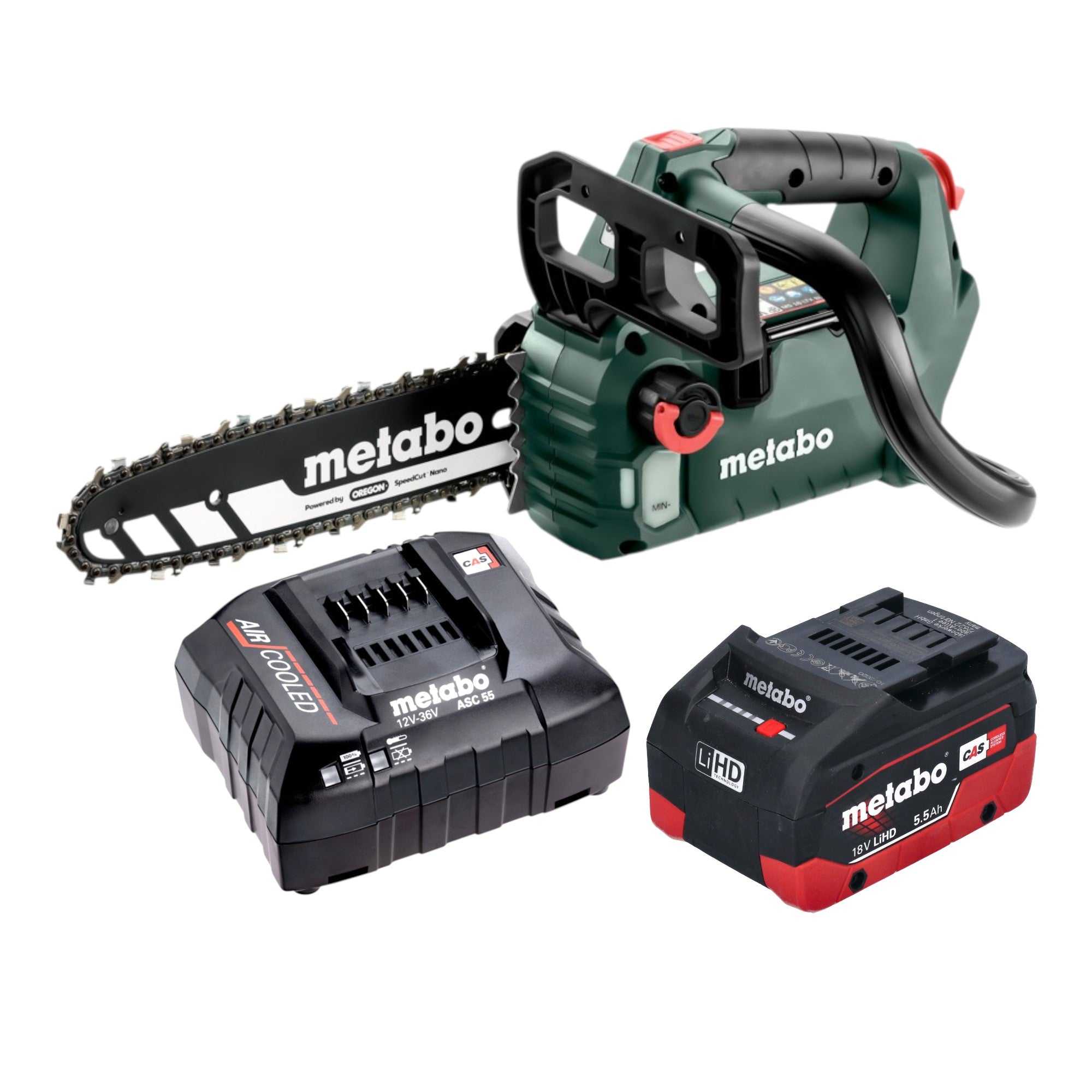 Metabo MS 18 LTX BL 25 Akku Kettensaege 18 V 25 cm Brushless 1x LiHD Akku 5 5 Ah Ladegeraet 0 - toolbrothers