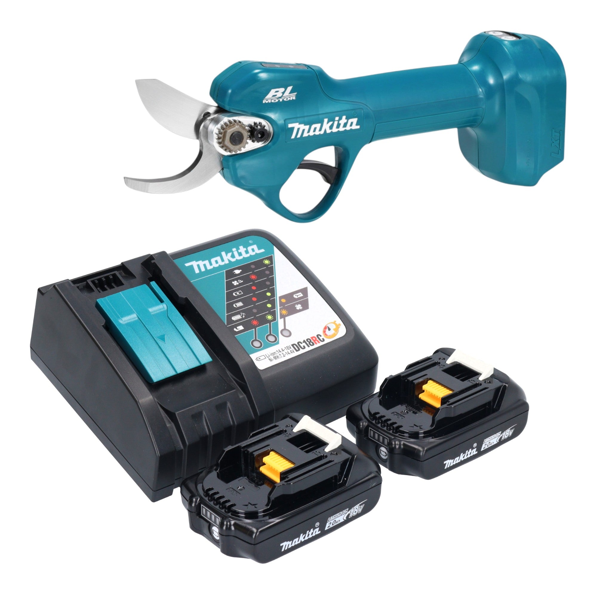 Makita DUP 181 RA Akku Astschere 18 V 30 mm Brushless 2x Akku 2 0 Ah Ladegeraet 0 - toolbrothers