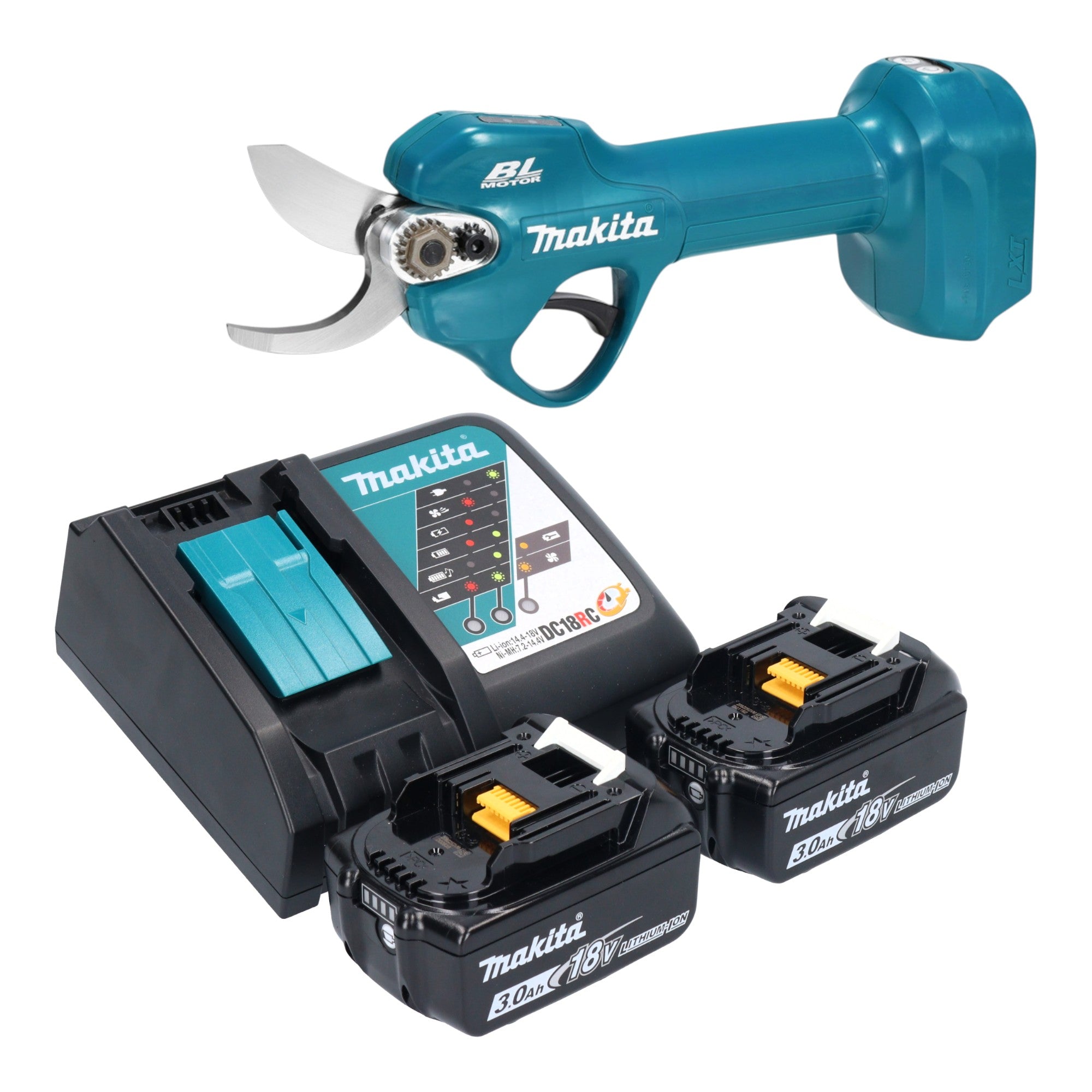 Makita DUP 181 RF Akku Astschere 18 V 30 mm Brushless 2x Akku 3 0 Ah Ladegeraet 0 - toolbrothers