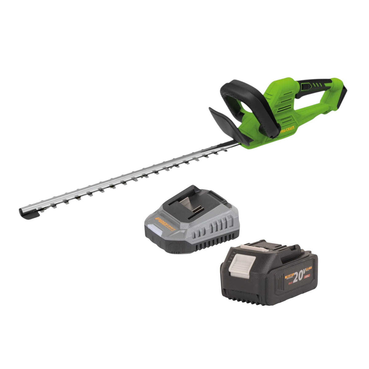 Tagliasiepi a batteria Procraft PZA26bb 20 V 550 mm Brushless + 1x batteria 4,0 Ah + caricabatterie