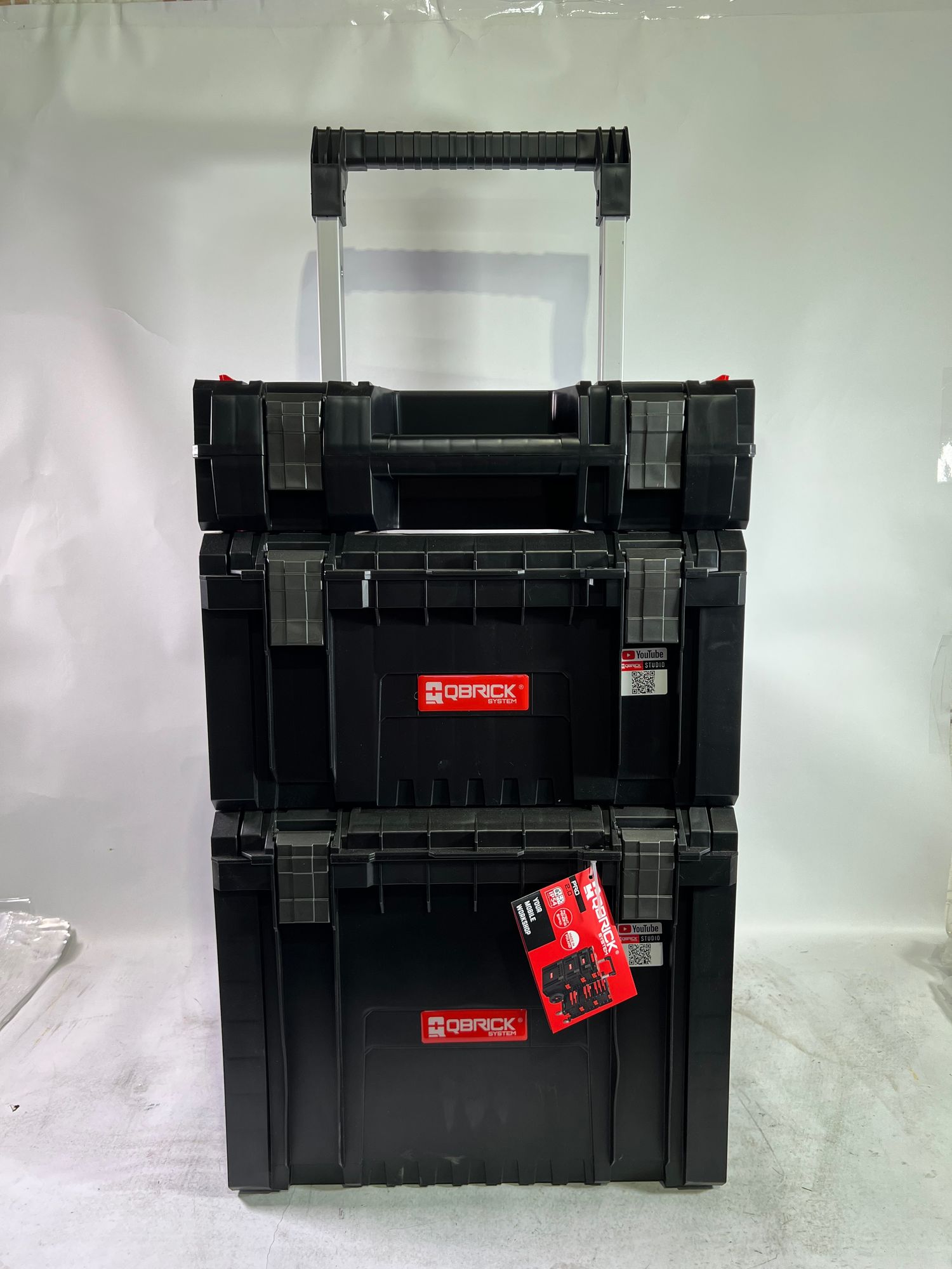 Qbrick System PRO Set 1 2 0 Plus Werkzeugwagen Set PRO Toolcase PRO Toolbox PRO Cart 490 x 400 x 750 mm Beschaedigt 0 - toolbrothers