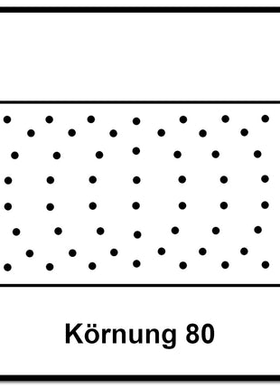 Mirka IRIDIUM Schleifstreifen Grip 81x133mm K80, 100 Stk. ( 246B109980 ) - Toolbrothers