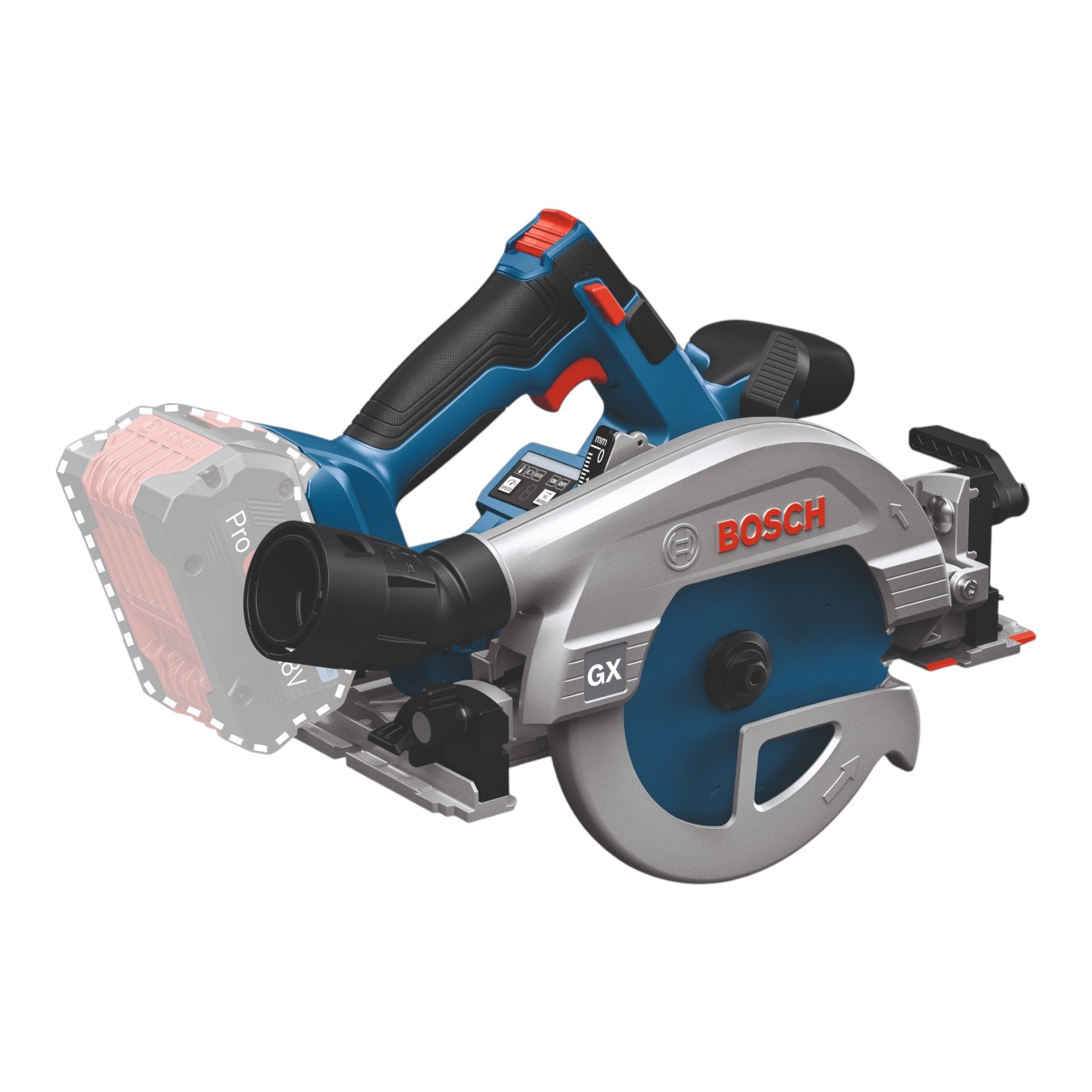 Bosch GKS 18V 57 2 GX Professional Akku Kreissaege 18 V 165 mm Brushless 1x Akku 5 0 Ah L Boxx ohne Ladegeraet 1 - toolbrothers