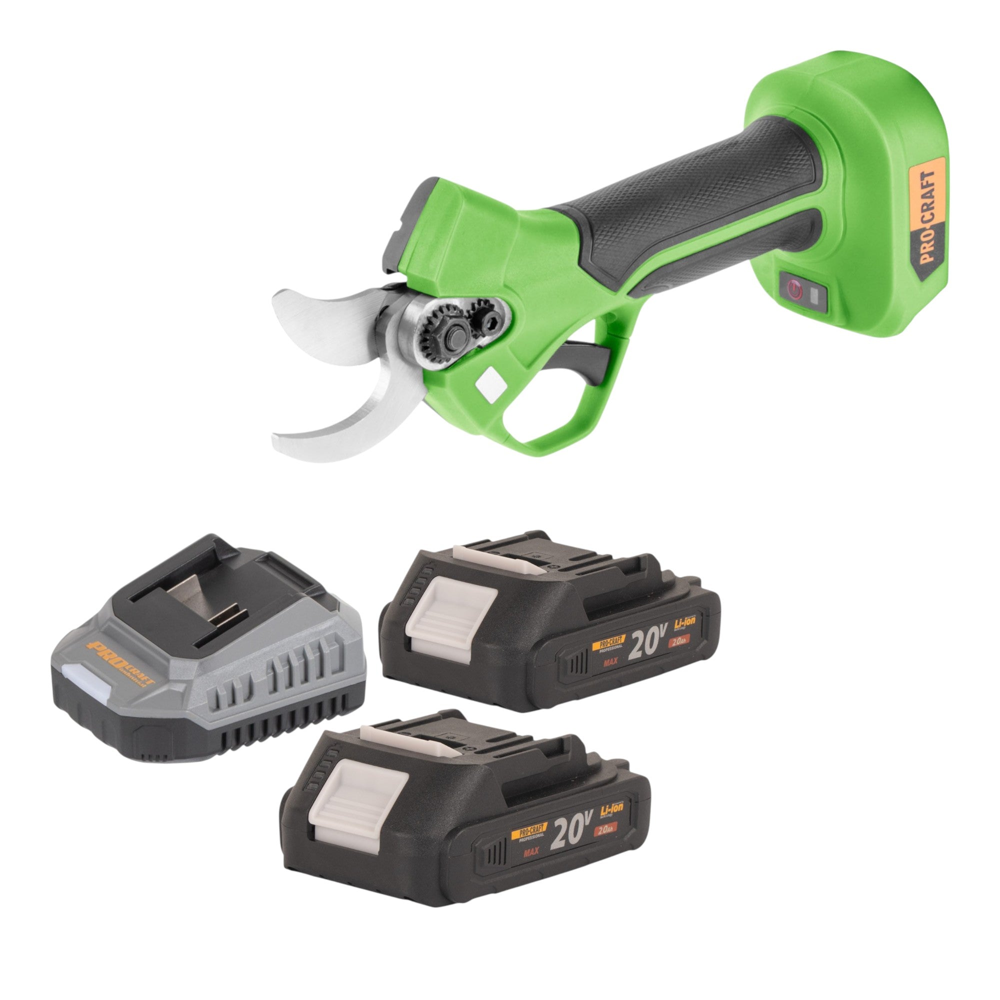 Procraft ES22Libb Akku Astschere 20 V 25 mm Brushless 2x Akku 2 0 Ah Ladegeraet 0 - toolbrothers
