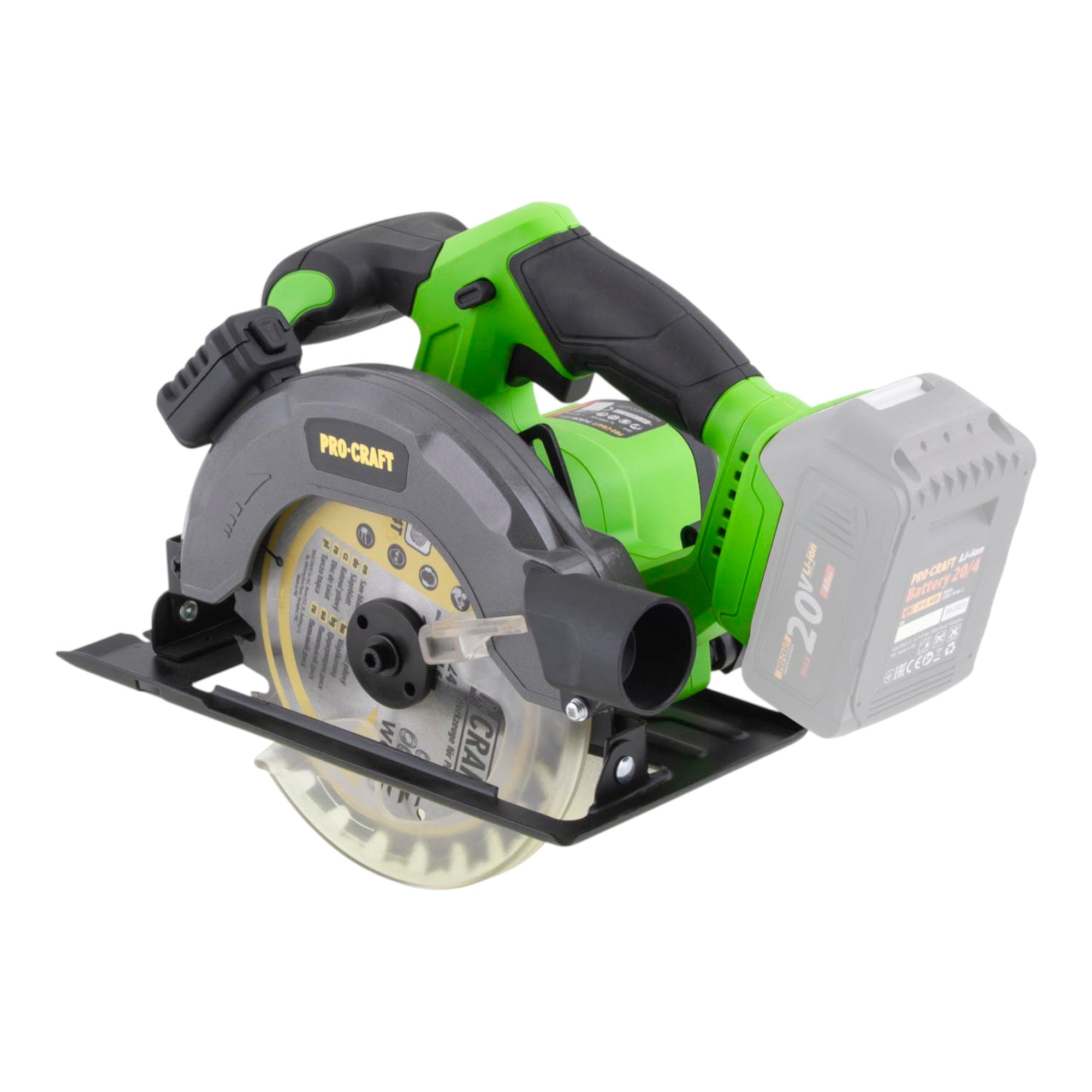 Procraft PCA28bb Akku Kreissaege 20 V 165 mm Brushless 1x Akku 4 0 Ah ohne Ladegeraet 1 - toolbrothers