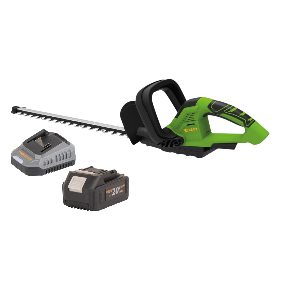 Tagliasiepi a batteria Procraft PZA24bb 20 V 510 mm Brushless + 1x batteria 4,0 Ah + caricabatterie