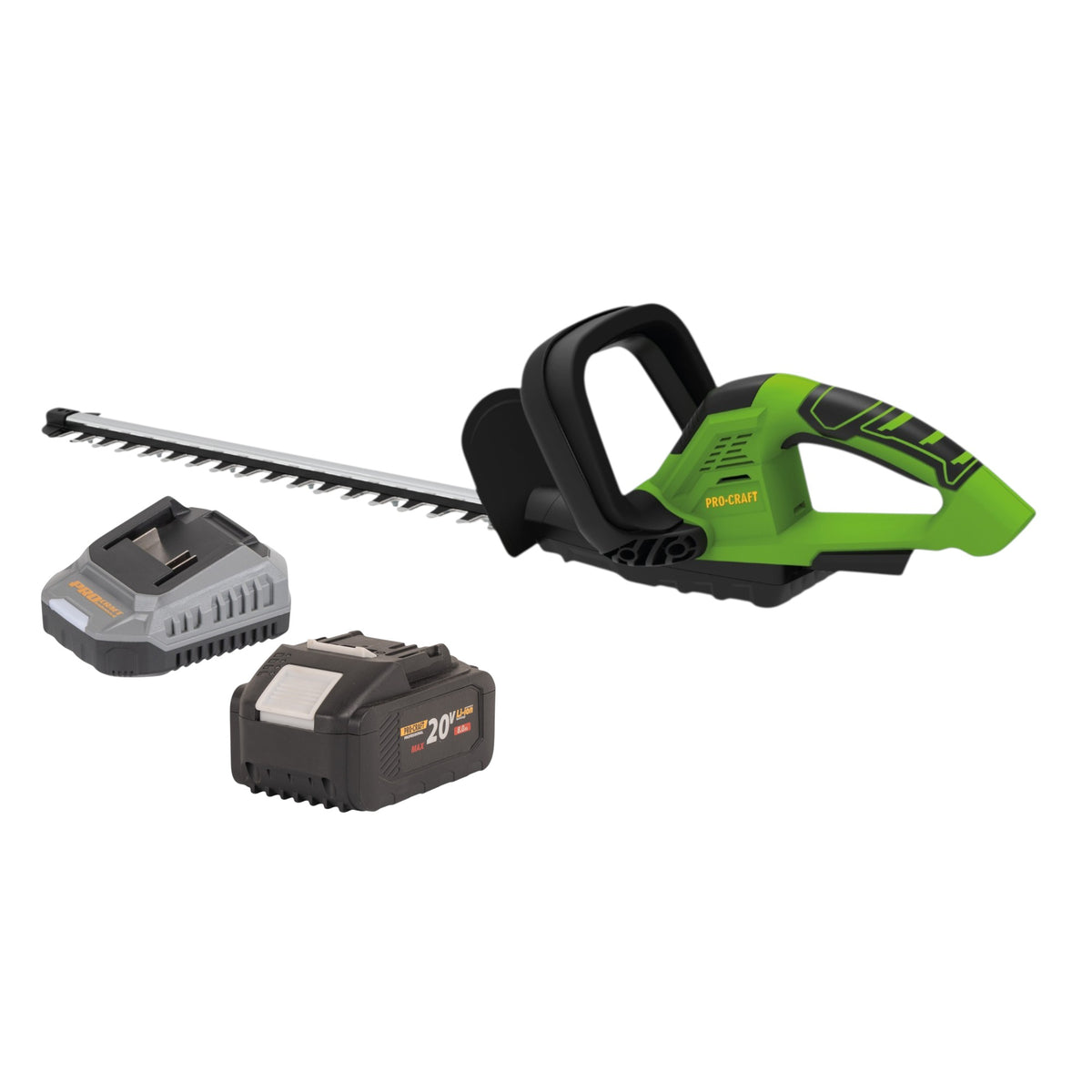 Tagliasiepi a batteria Procraft PZA24bb 20 V 510 mm Brushless + 1x batteria 8,0 Ah + caricabatterie