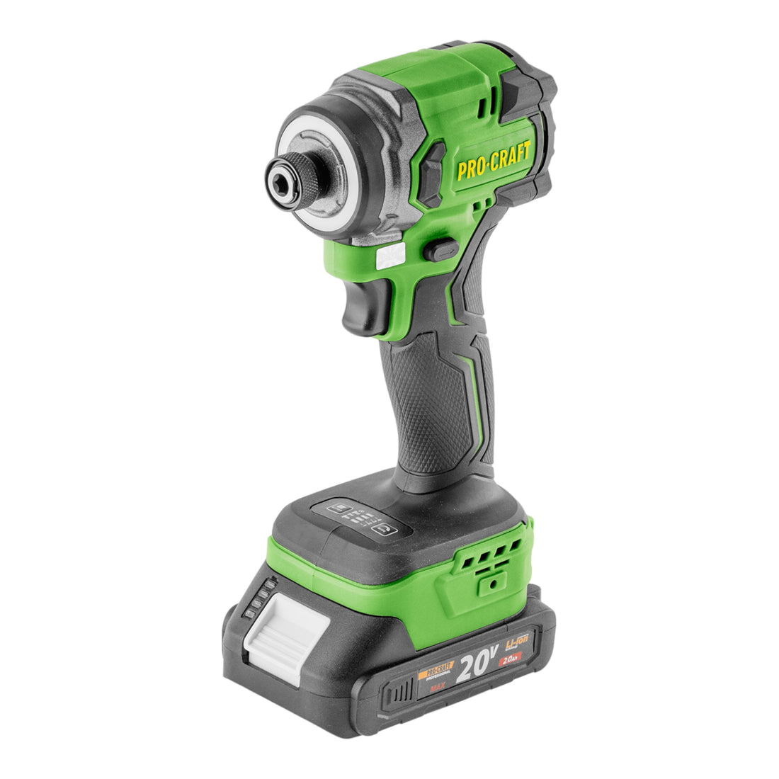 Avvitatore a impatto a batteria Procraft PS25-1B-C 20 V 230 Nm 1/4" Brushless + 1x batteria 2,0 Ah + caricabatterie + valigetta